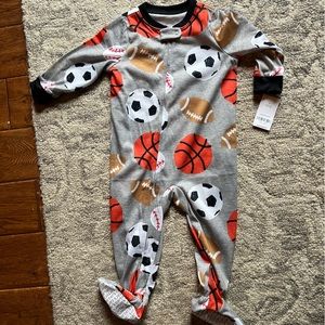 NWT Carters sports onesie pajamas, size 18 months